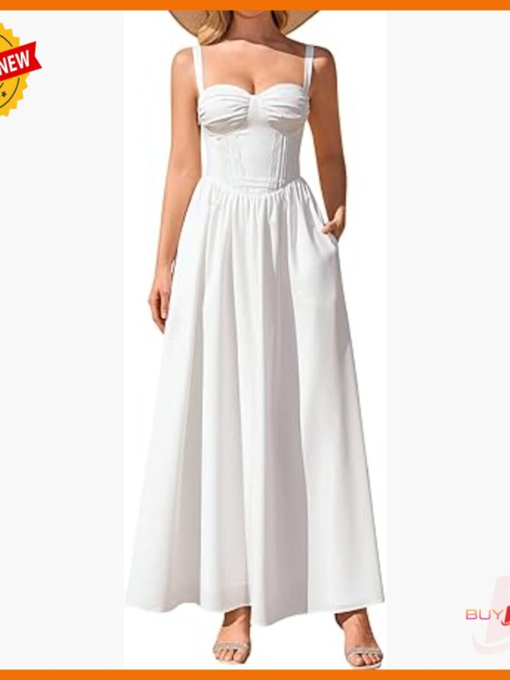 Floral Lace Maxi Dress with Pockets Smocked Ruched Wedding Guest